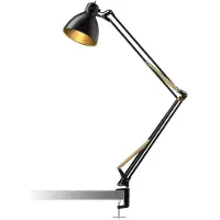 NORDIC LIVING Bordslampa , Guld / mässing, Arbetsrum / hemkontor, Aluminium