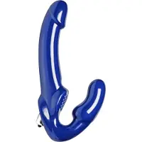 Strap U Revolver II Vibrerande Strapless Strap-On Dildo - Blå - Blå