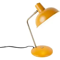 QAZQA Smart Bordslampa Gul med Brons Inkl. WiFi P45 - Milou