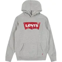 Levi's Sweatshirt 'Batwing' gråmelerad / röd / vit