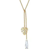 Swarovski Tropical Leaf Y-kedja Halsband Damhalsband Vit 5519249 Box (Random Color) beige