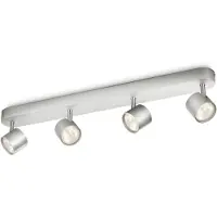 Philips myLiving STAR - Takspotlight - LED - 4 uttag - 18 W - 2700 K - aluminium