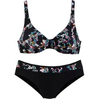 Petite fleur Bikini blandade färger / svart