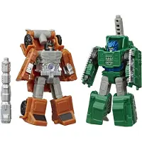 Transformers Generations War for Cybertron: Earthrise Micromaster WFC-E4 Militärpatrull 2-Pack - Från 8 år, 1,5 tum