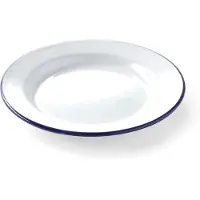 Super Merchant Vit emaljerad tallrik, diameter 240 mm, Hendi 621233