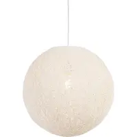 QAZQA Rustik pendellampa vit 45 cm - Corda