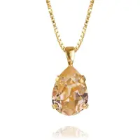 Caroline Svedbom Mini Drop Necklace Gold Light Peach - Stjärnurmakarna