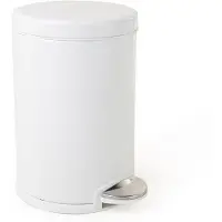 Simplehuman Pedalhink Vit Stål 4.5L