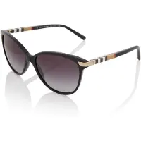 Burberry Solglasögon BE4216 30018G Svart med gulddetaljer Grå Gradient