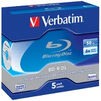Verbatim 5 Bd-r Blu-ray 50gb 6x
