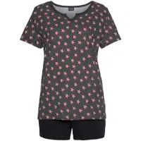 Vivance Kort pyjamas bordeaux / svart