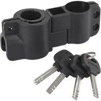 Masterlock 8195EURDPRO, U-lås, svart, stål, vinyl, 1,3 cm, nyckel
