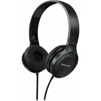 Panasonic RP-HF100ME On Ear hörlurar Sladd Svart Hopfällbara, Headset