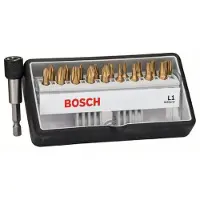 Bosch 25 -delar skruvbitsats Max Grip; PH; PZ; T; 18 st. + magnet-bitshållare