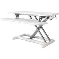 BakkerElkhuizen Bakker Elkhuizen Adjustable Sit-Stand Desk Riser 2 - Ställ - för LCD-skärm/PC-utrustning - svart - skrivbordsstativ