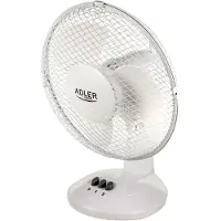 Adler AD 7302, Bladfläkt för hushållsbruk, Vit, Golv, Bord, 56 dB, 23 cm, 840 m³/h