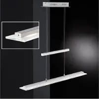 FISCHER&HONSEL GMBH Pendellampa Tenso, dimbar, Aluminium / grå / zink, Vardagsrum / matsal, Metall, Modern