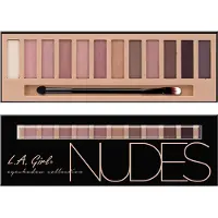 L.A. Girl Cosmetics , Skönhet Brick, 12 Färg Palett Ögon, GES331 Nudes, 0.42 oz (12 g)
