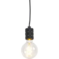 QAZQA Modern pendellampa svart - Cavalux