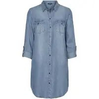 Vero Moda Skjortklänning 'VMSilla' blå denim