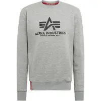 Alpha industries Sweatshirt ljusgrå / svart