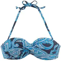 LASCANA Bikiniöverdel 'Boho' marinblå