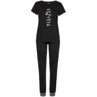 s.Oliver Pyjamas rosa / svart / vit