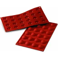 Silikomart Mini - SF006/C HALVA-FERERER - SILIKONFORM ø30 H 15 MM RÖD
