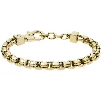 Armani Exchange guldfärgat stålarmband AXG0046710