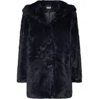 Urban Classics Övergångskappa ' Ladies Hooded Teddy Coat ' svart