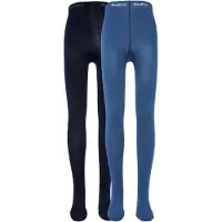 Ewers Strumpbyxor för barn 2-pack Uni blue
