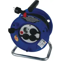 Brennenstuhl 1218050 Kabelvinda 25.00 m Svart Jordad stickpropp