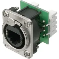 Neutrik NE8FDV-YK RJ45 Datakontakter EtherCon D-serien NE8FDV-YK Hona rak NE8FDV-YK Poler: 8P8C Nickel 1 st