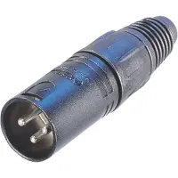 Neutrik NTR-NC3MXBAG, XLR, Svart, mässing, Polyamid, Polyoximetylen (POM), Polyuretan, Zink stål, UL, UL 94 HB, IEC 61076-2-103, IP 40, IEC 68-2-20, 19 mm, 69 mm