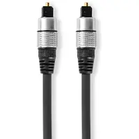 Nedis optisk TosLink manlig ljudkabel - 0 75 meter