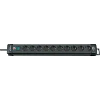 Brennenstuhl Premium-Line - Effektband - utgångskontakter: 10 - 3 m sladd - svart