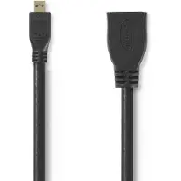 Nedis HDMI-honkabel till Micro HDMI-hankabel - 0,2 meter