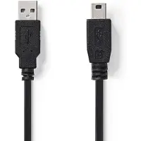 Nedis USB 2.0-kabel Mini-hankontakt med 5 stift - 3 meter