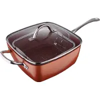 San Ignacio Optimum Copper 24x24 Cm Stekpanna