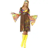 Vegaoo 60-tals Groovy Lady Maskeraddräkt - Medium