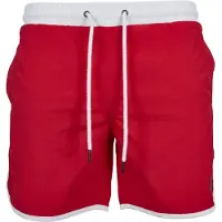 Urban Classics Badshorts eldröd / vit