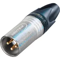 Neutrik NC3MXX-EMC XLR-kontakter Kontakt hane rak Antal poler: 3 Silver 1 st