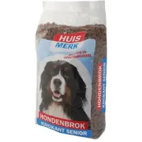 Huismerk Hondenbrok Krokant Senior hundfoder