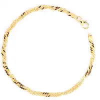 None Guldkedja singapore 3mm 14k guld SIN055/18.5