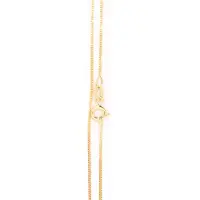 None Guldkedja pansar 1mm 50 cm 14k guld GD030/50