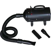 vidaXL Sèche-cheveux pour chien avec 3 buses Noir 2400 W