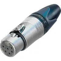 Neutrik NC6FXX XLR-kontakter Hona rak Antal poler: 6 Silver 1 st