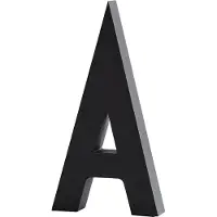 Design Letters Aluminiumbokstav - J - Svart - - One Size - Aluminiumbokstav