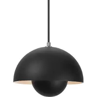 &tradition Taklampa &Tradition, Flowerpot VP1, dimbara, Svart, Vardagsrum, Metall, Design