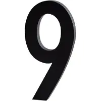 Design Letters Aluminiumsiffra - 8 - Svart - - One Size - Aluminiumbokstav